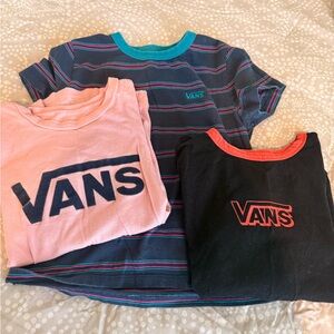 Vans Kids Tees - Pink, Black, and Blue Stripes